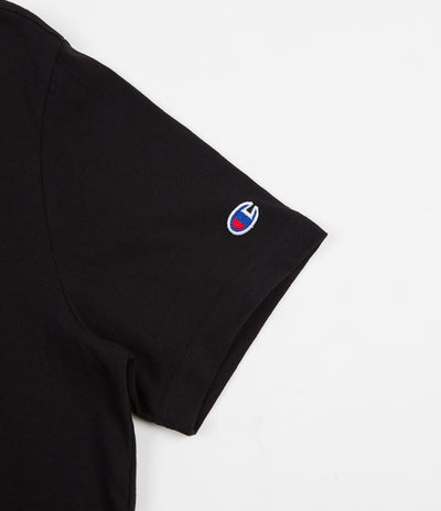 Champion Embroidered Back Logo T-Shirt - Black / White