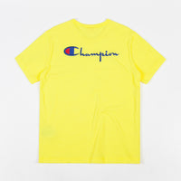 Champion Embroidered Back Logo T-Shirt - Yellow thumbnail