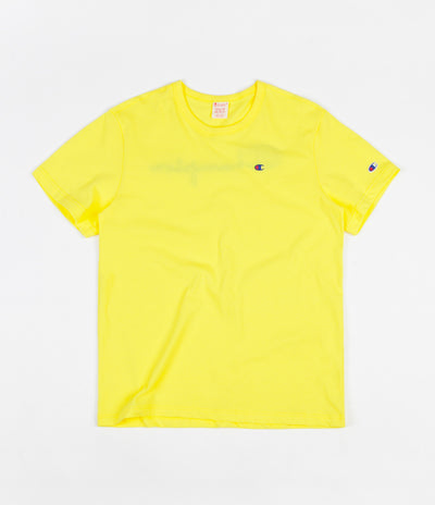 Champion Embroidered Back Logo T-Shirt - Yellow