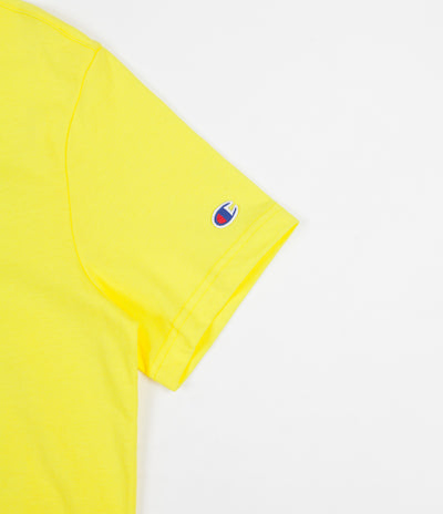 Champion Embroidered Back Logo T-Shirt - Yellow