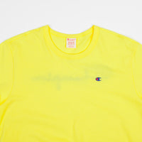 Champion Embroidered Back Logo T-Shirt - Yellow thumbnail