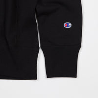 Champion Embroidered Half Zip Sweatshirt - Black thumbnail