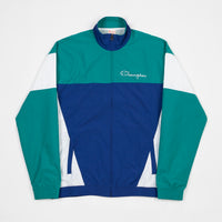 Champion Full Zip Tracksuit Jacket - Blue / Green / White thumbnail