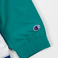 Champion Full Zip Tracksuit Jacket - Blue / Green / White thumbnail