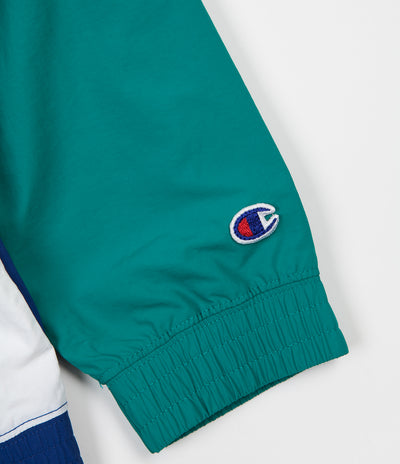 Champion Full Zip Tracksuit Jacket - Blue / Green / White