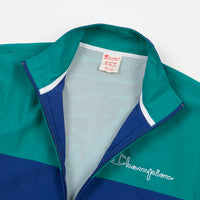 Champion Full Zip Tracksuit Jacket - Blue / Green / White thumbnail