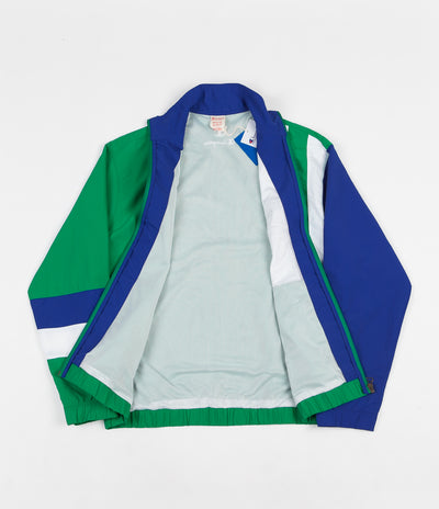 Champion Full Zip Tracksuit Jacket - Green / Blue / White