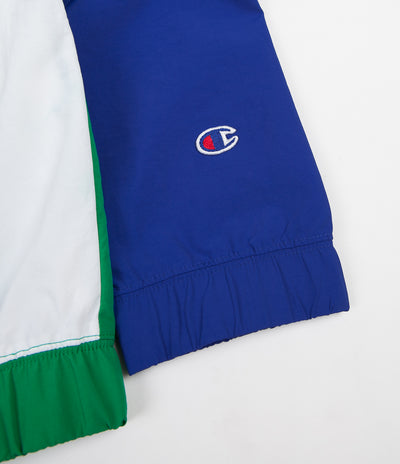 Champion Full Zip Tracksuit Jacket - Green / Blue / White