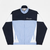 Champion Full Zip Tracksuit Jacket - Light Blue / Navy / White thumbnail