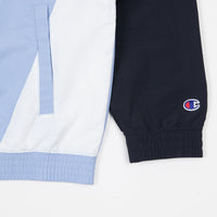 Champion Full Zip Tracksuit Jacket - Light Blue / Navy / White thumbnail