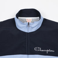 Champion Full Zip Tracksuit Jacket - Light Blue / Navy / White thumbnail