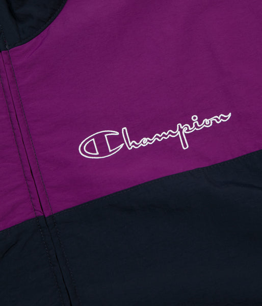 Champion hotsell purple tracksuit