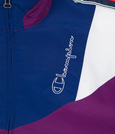 Champion Full Zip Tracksuit Jacket - Purple / Blue / White