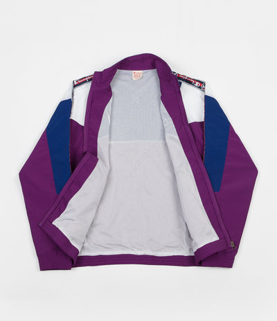 Champion Full Zip Tracksuit Jacket - Purple / Blue / White