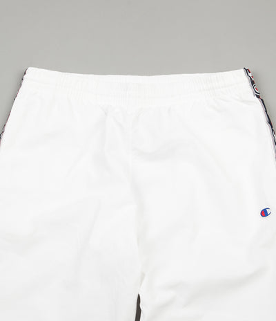 Champion Logo Tape Sweatpants - White