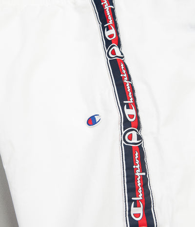 Champion Logo Tape Sweatpants - White