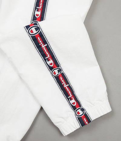 Champion Logo Tape Sweatpants - White