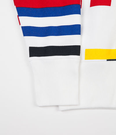 Champion Multi Stripe Hoodie - White / Multi