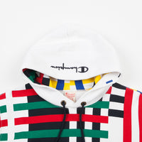 Champion Multi Stripe Hoodie - White / Multi thumbnail