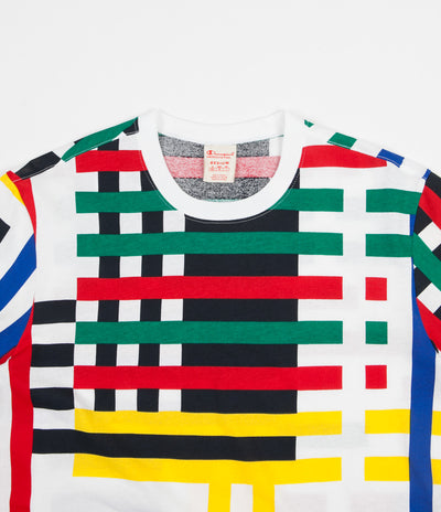 Champion Multi Stripe T-Shirt - White / Multi