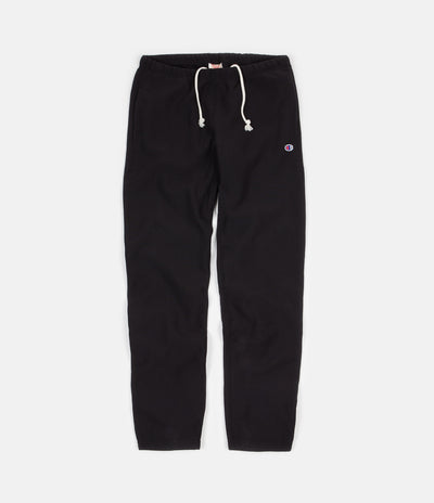 Champion Reverse Weave Elastic Cuff Sweatpants Black Flatspot