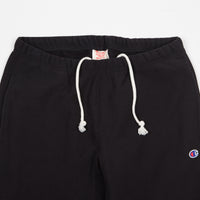 Champion Reverse Weave Elastic Cuff Sweatpants - Black thumbnail