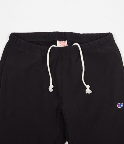 Champion Reverse Weave Elastic Cuff Sweatpants - Black