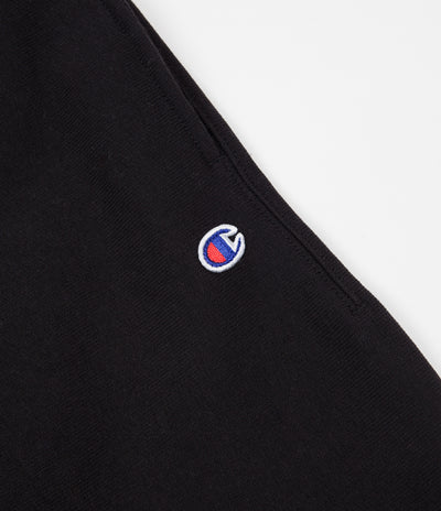 Champion Reverse Weave Elastic Cuff Sweatpants - Black