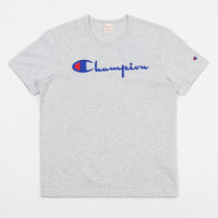 Champion Reverse Weave Embroidered Script Logo T-Shirt - Grey Marl thumbnail