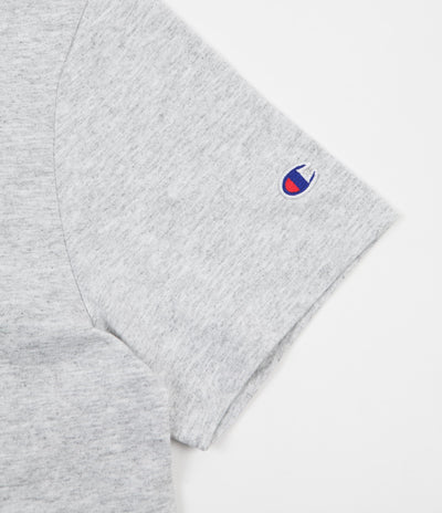 Champion Reverse Weave Embroidered Script Logo T-Shirt - Grey Marl