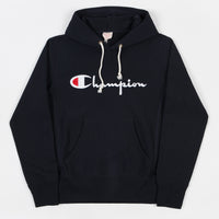 Champion Reverse Weave Script Logo Hoodie - Navy thumbnail