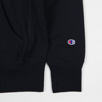 Champion Reverse Weave Script Logo Hoodie - Navy thumbnail