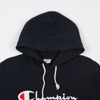 Champion Reverse Weave Script Logo Hoodie - Navy thumbnail