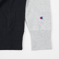 Champion Reverse Weave Two Tone Crewneck Sweatshirt - Navy / Cream thumbnail