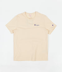 Champion Script Logo T-Shirt - Beige