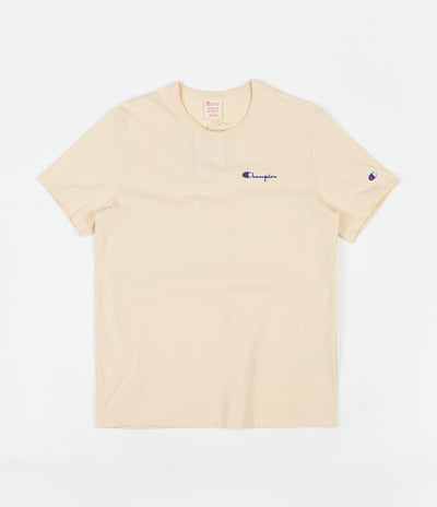 Champion Script Logo T-Shirt - Beige