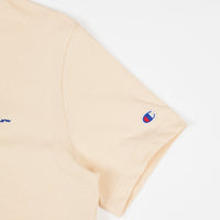 Champion Script Logo T-Shirt - Beige thumbnail