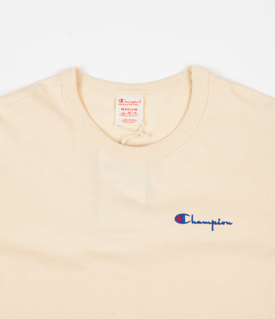 Champion Script Logo T-Shirt - Beige