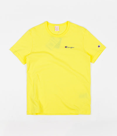 Champion Script Logo T-Shirt - Yellow