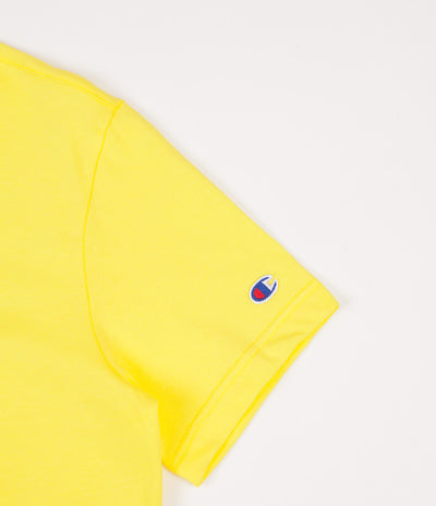 Champion Script Logo T-Shirt - Yellow