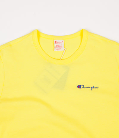 Champion Script Logo T-Shirt - Yellow