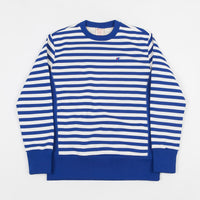 Champion Striped Crewneck Sweatshirt - Blue / White thumbnail