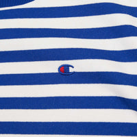 Champion Striped Crewneck Sweatshirt - Blue / White thumbnail