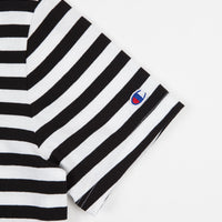 Champion Striped Script Logo T-Shirt - Black / White thumbnail