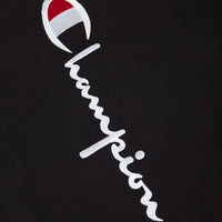 Champion Vertical Script Crewneck Sweatshirt - Black thumbnail