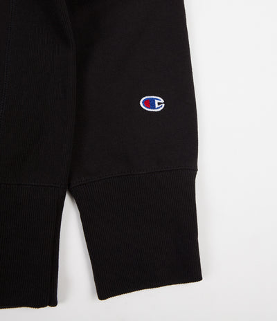 Champion Vertical Script Crewneck Sweatshirt - Black