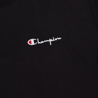 Champion Vertical Script Crewneck Sweatshirt - Black thumbnail