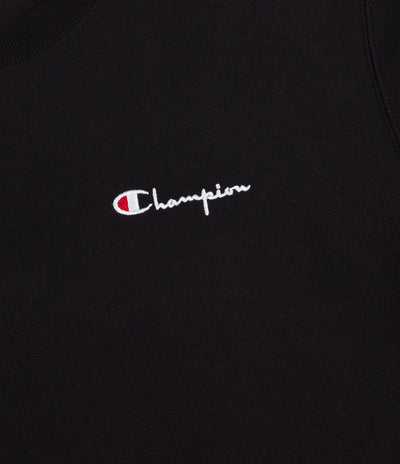 Champion Vertical Script Crewneck Sweatshirt - Black