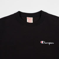 Champion Vertical Script Crewneck Sweatshirt - Black thumbnail