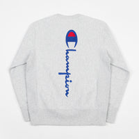 Champion Vertical Script Crewneck Sweatshirt - Grey thumbnail